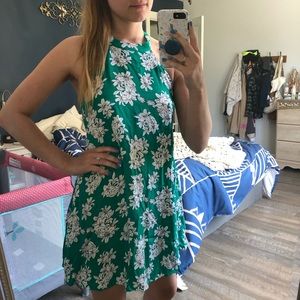 Minkpink green halter dress